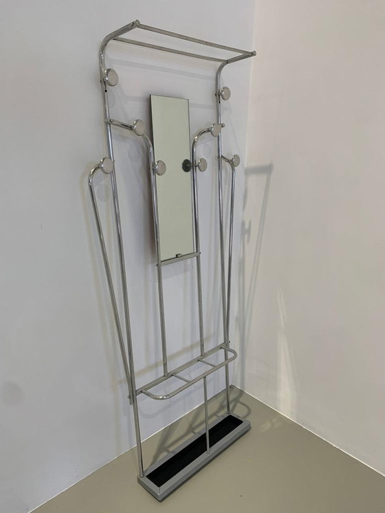 Image 1 of 1950s coat rack with mirror