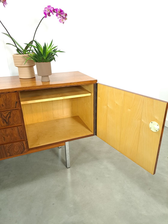 Image 1 of Sideboard Rio Rosewood Veneer With Chrome Legs And Drawers