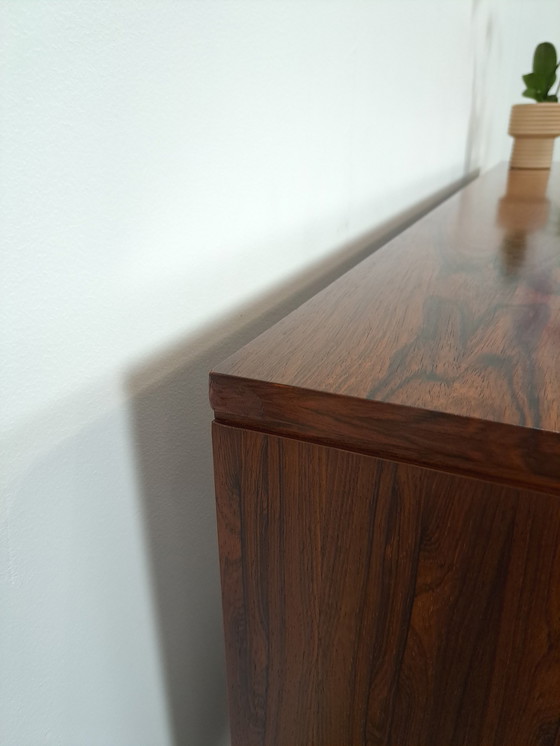 Image 1 of Sideboard Rio Rosewood Veneer With Chrome Legs And Drawers