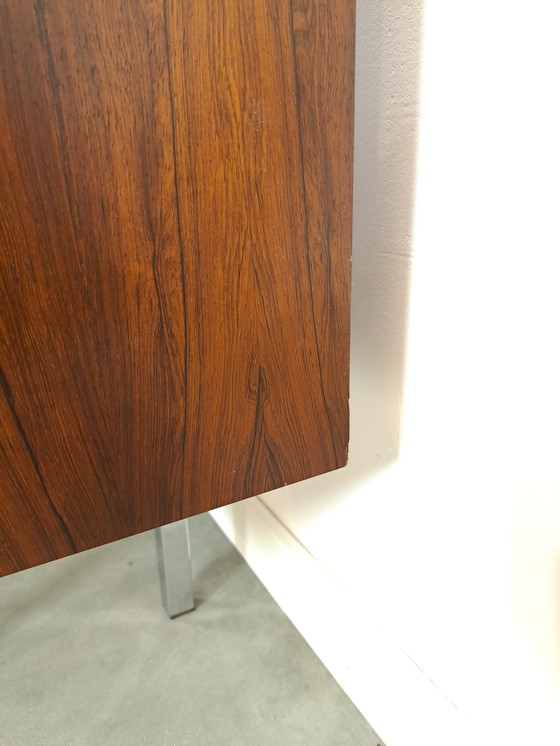 Image 1 of Sideboard Rio Rosewood Veneer With Chrome Legs And Drawers