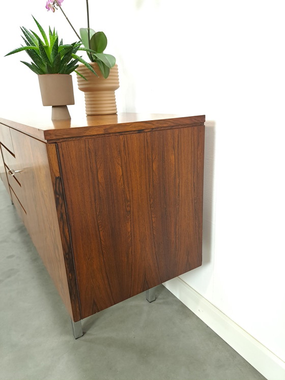 Image 1 of Sideboard Rio Rosewood Veneer With Chrome Legs And Drawers