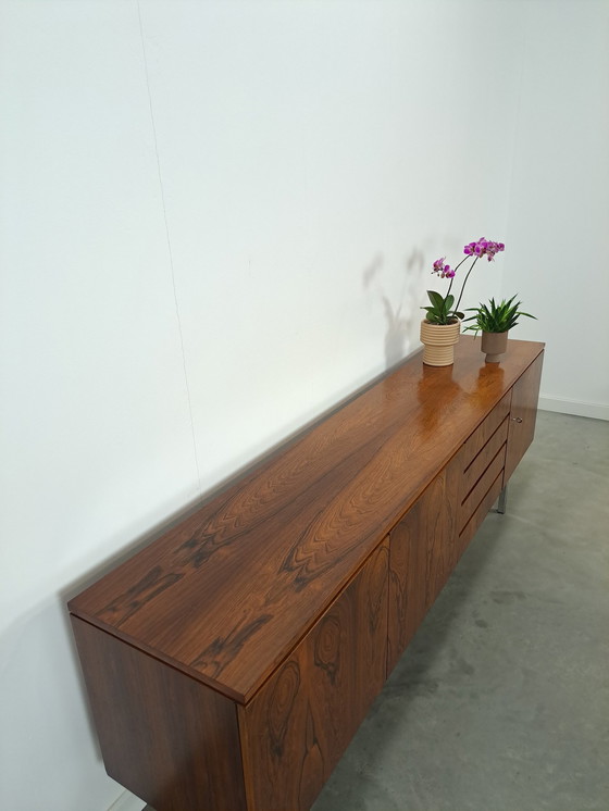 Image 1 of Sideboard Rio Rosewood Veneer With Chrome Legs And Drawers