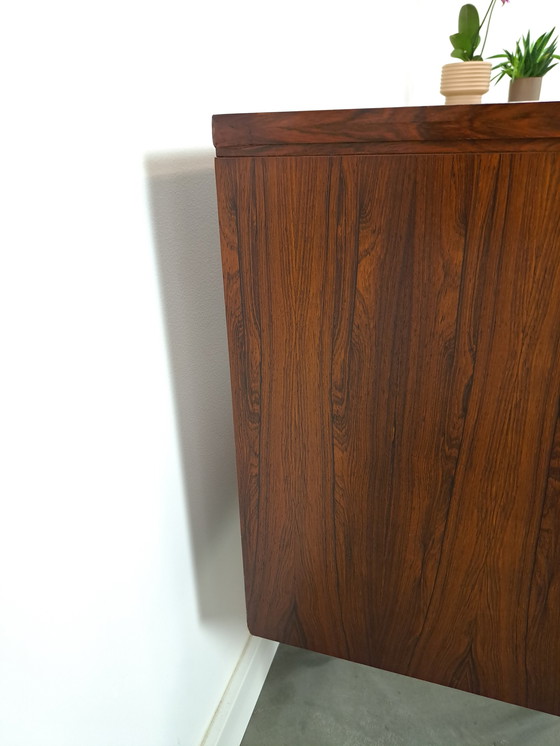 Image 1 of Sideboard Rio Rosewood Veneer With Chrome Legs And Drawers