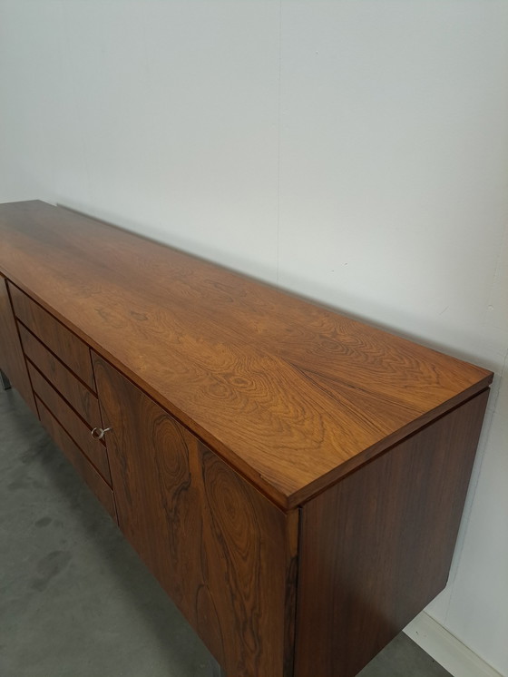 Image 1 of Sideboard Rio Rosewood Veneer With Chrome Legs And Drawers