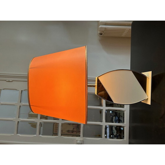 Image 1 of Vintage beige and gold lamp for Maison le Dauphin, 1970