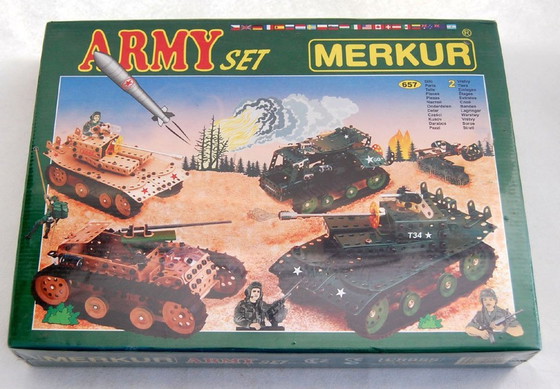 Image 1 of 4X Merkur Metal Construction Building Sets