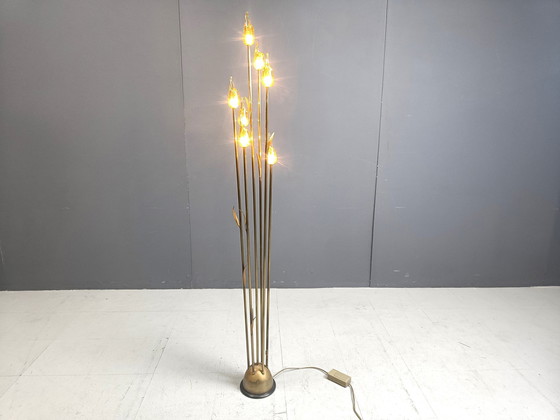 Image 1 of Murano Glass Leaf Floor Lamp, 1980S