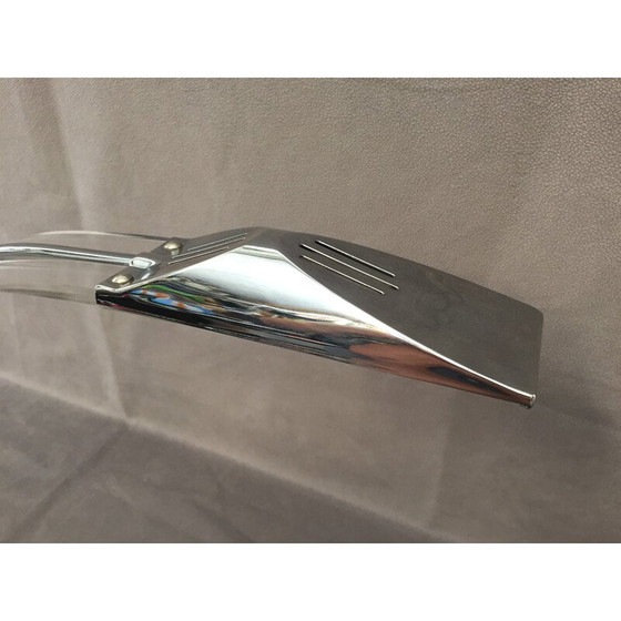 Image 1 of Lampada da scrivania vintage Cobra in lucite e metallo cromato, Italia 1980