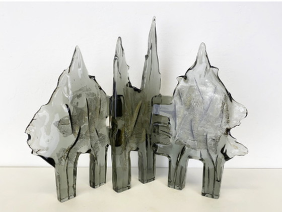 Image 1 of Livio Seguso Glass Sculpture Gold Forest 