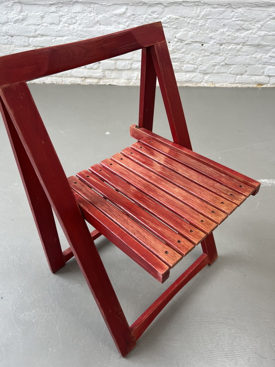 Aldo Jacober Trieste for Alberto Bazzani folding chair Aldo Jacober Trieste for Alberto Bazzani folding chair