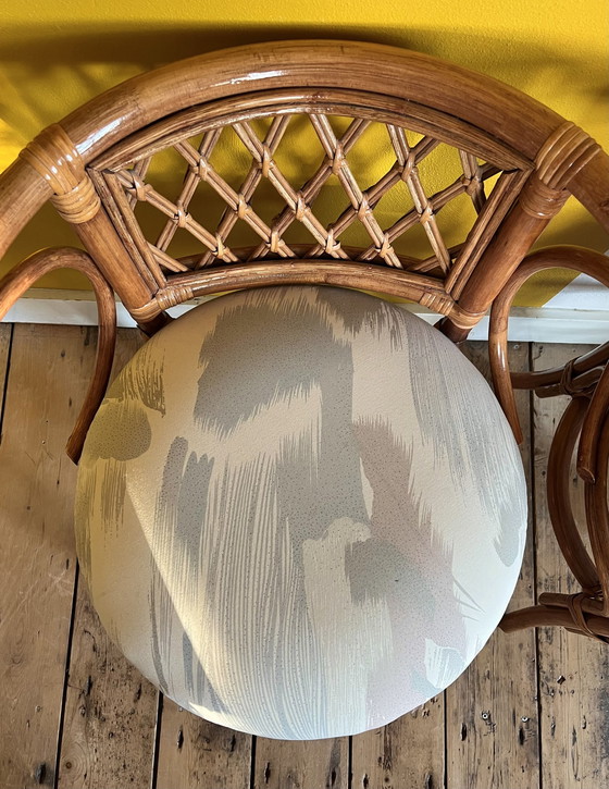 Image 1 of Vintage Bistro Set Rattan