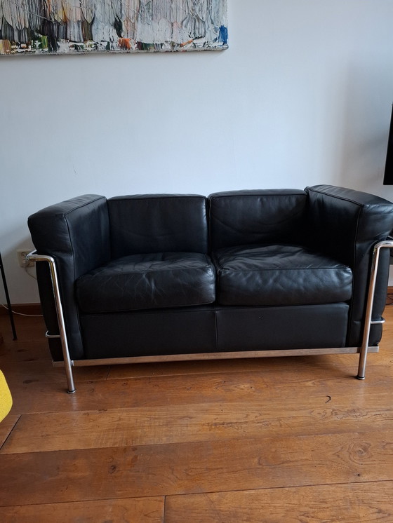 Image 1 of Le Corbusier Lc2 2 seater sofa