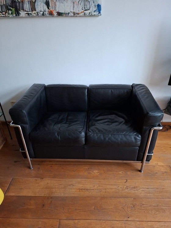 Image 1 of Le Corbusier Lc2 2 seater sofa