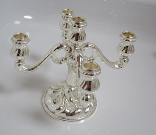 Wmf candlestick candlestick silver-plated 5-armed