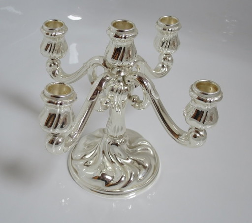 Wmf candlestick candlestick silver-plated 5-armed