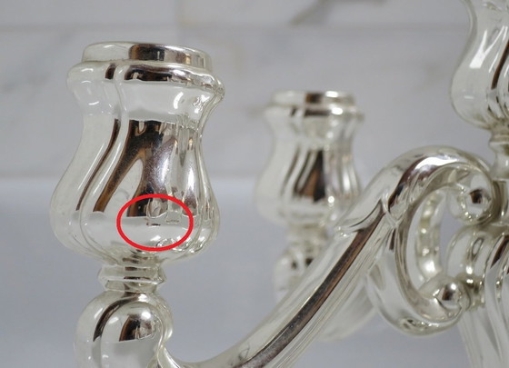 Image 1 of Wmf candlestick candlestick silver-plated 5-armed