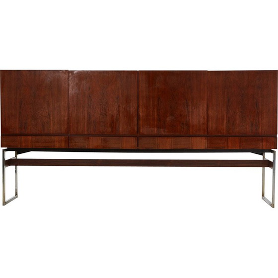 Image 1 of Vintage rosewood sideboard on chrome legs for Meubelfabriek Aurora, 1960