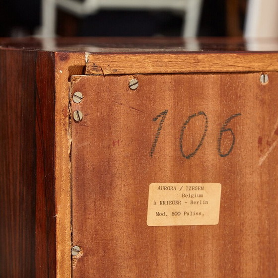 Image 1 of Vintage rosewood sideboard on chrome legs for Meubelfabriek Aurora, 1960
