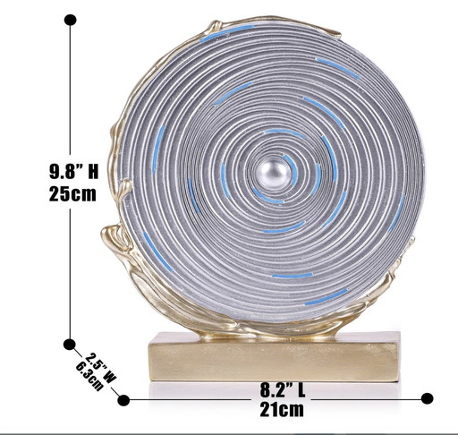 Round Resin Abstract Sculpture