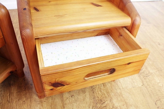 Image 1 of Side table in solid pine from the 60s