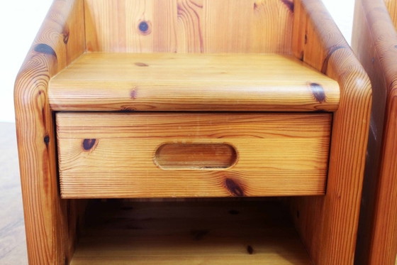 Image 1 of Side table in solid pine from the 60s