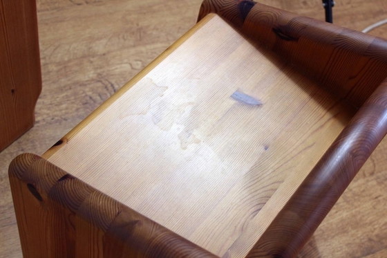 Image 1 of Side table in solid pine from the 60s