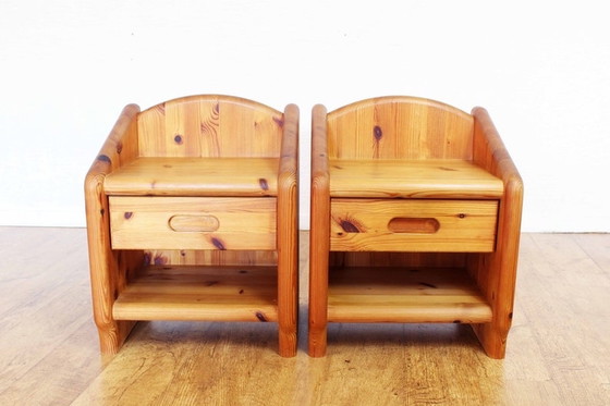 Image 1 of Side table in solid pine from the 60s