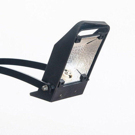 Image 1 of Vintage painted metal and chrome desk lamp "Nutria", Spain 1980