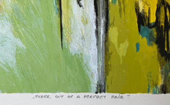 Image 1 of Mattie Schilders| Hand-signed screenprint | 'Three out of a perfect pair' | 1993