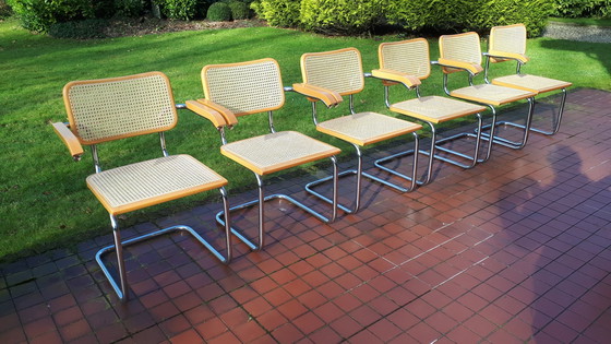 Image 1 of 6x Marcel Breuer Cesca chairs