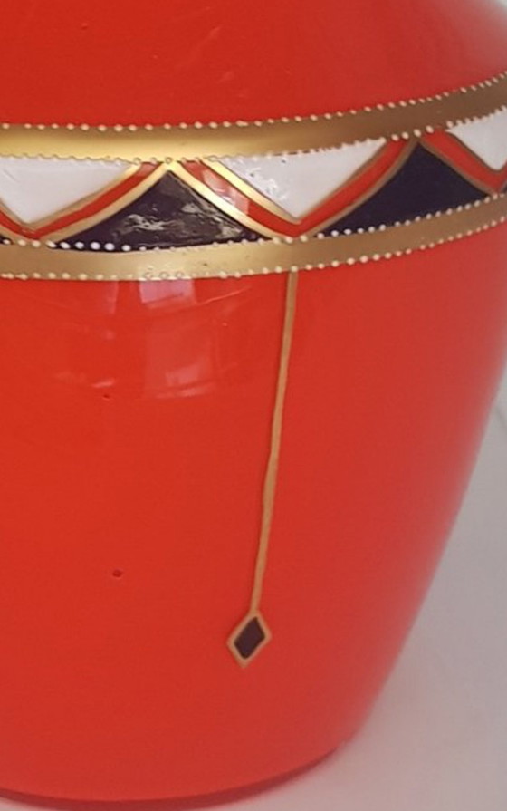 Image 1 of Vaso in vetro Art Déco Tango, anni '20