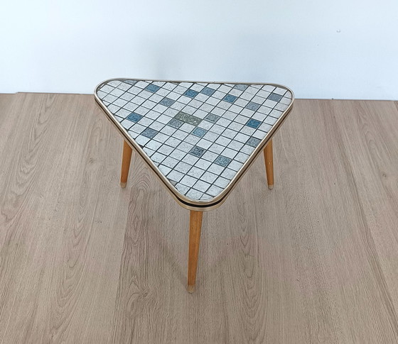 Image 1 of Sixties side table with tile mosaic