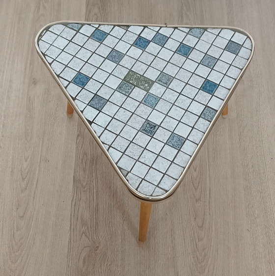 Image 1 of Sixties side table with tile mosaic