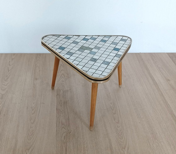 Image 1 of Sixties side table with tile mosaic