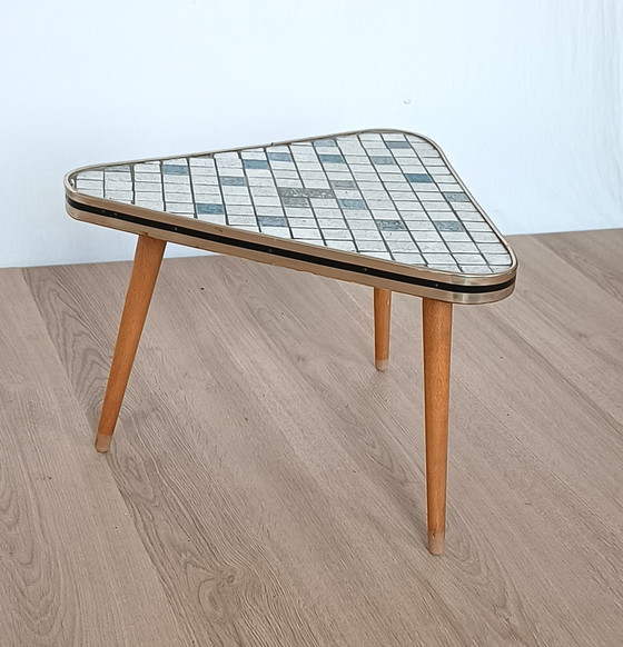 Image 1 of Sixties side table with tile mosaic