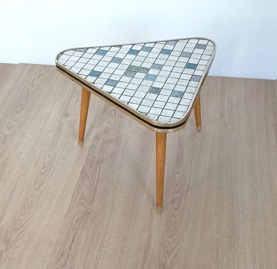 Image 1 of Sixties side table with tile mosaic