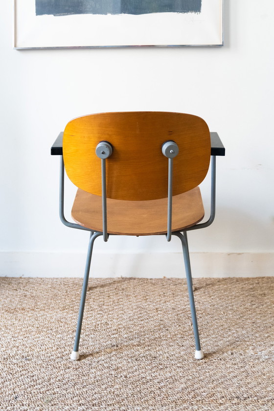 Image 1 of 4x Gispen 216 by Wim Rietveld chair