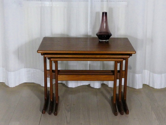 Image 1 of 3x Kai Kristiansen three-piece side table