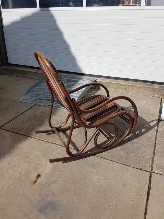 Image 1 of Vintage manou rattan rocking chair