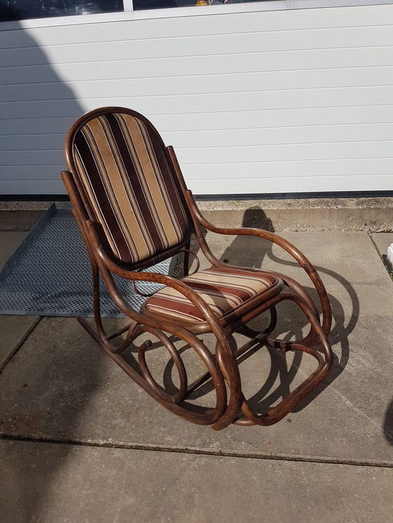 Image 1 of Vintage manou rattan rocking chair