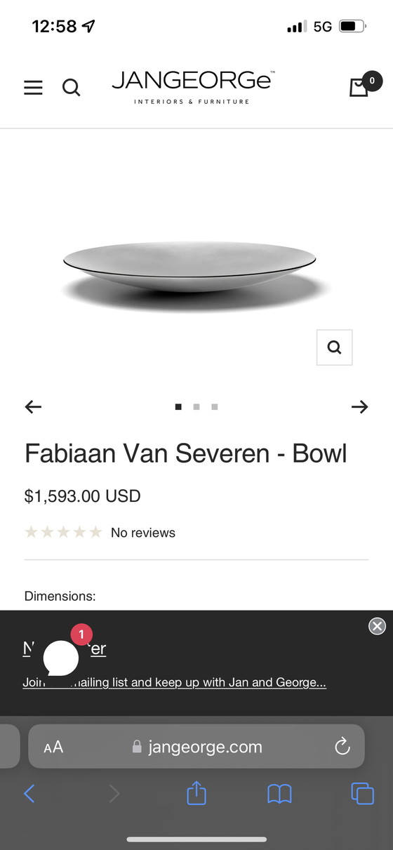 Image 1 of Fabian van Severen Bowl bowl