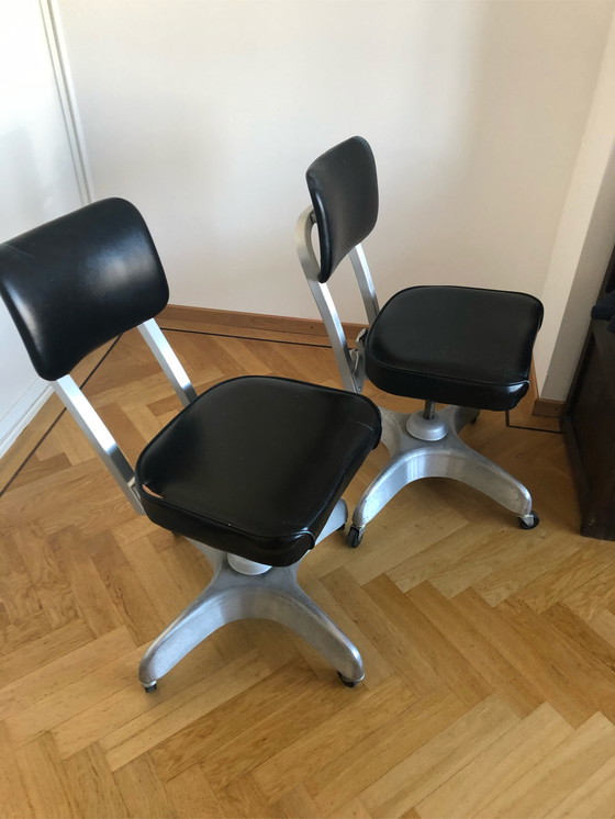 Image 1 of Two Vintage 1950's Emeco Chairs