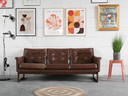 Divano vintage in vera pelle