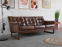 Divano vintage in vera pelle