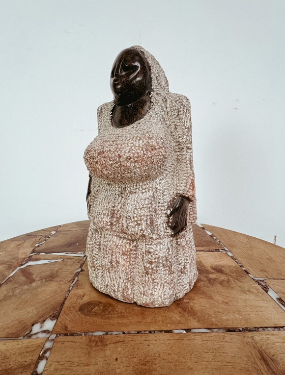 Image 1 of Serpentine statue of a lady from Zimbabwe