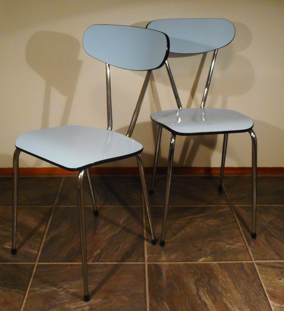 Image 1 of 2x Sedia da cucina vintage in formica