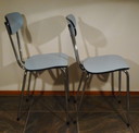 2x Sedia da cucina vintage in formica