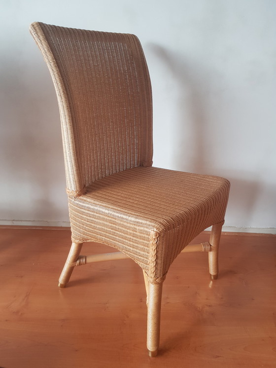 Image 1 of 4x Lloyd Loom chairs (rattan)