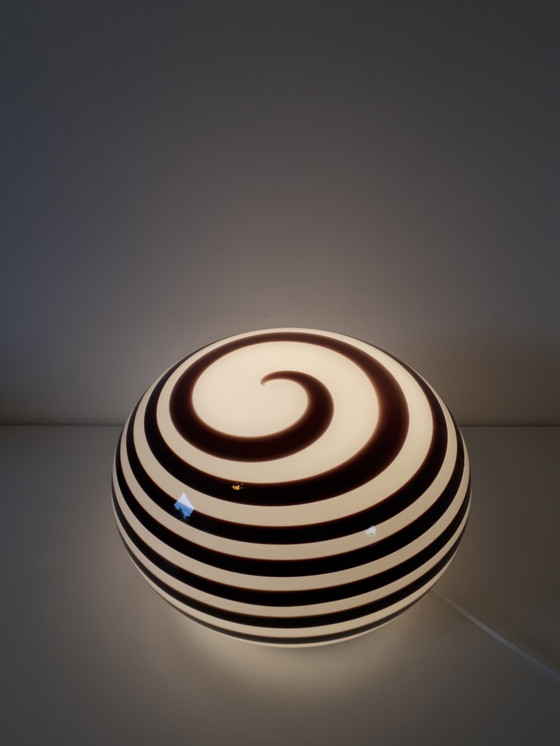 Image 1 of design lamp swirl zebra light