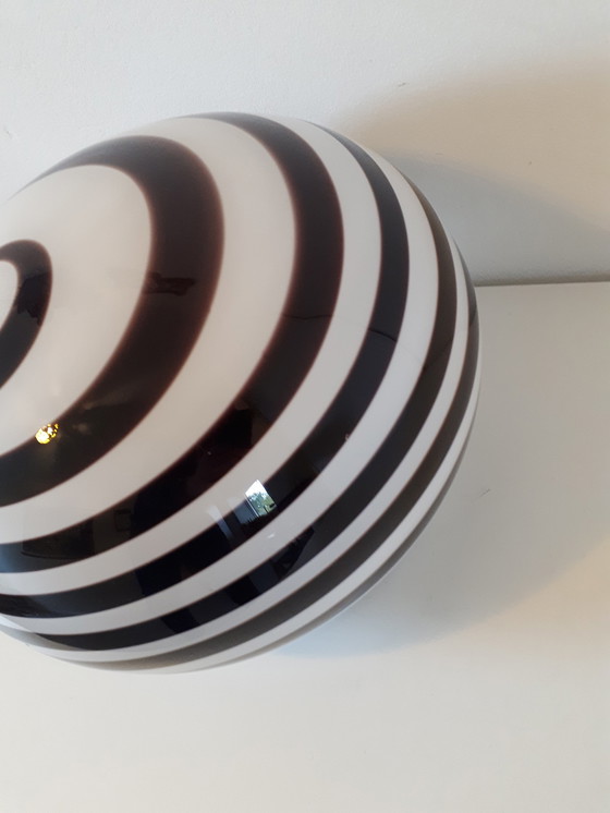 Image 1 of design lamp swirl zebra light